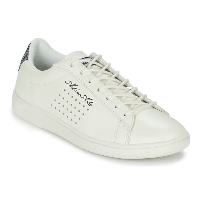 Le Coq Sportif Arthur Ashe Geo Jacquard Blanc Chaussures Baskets Basses Homme